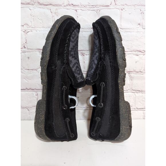TWISTED X Aztec Print Canvas & Suede Loafers Driving Mocs Women's Sz 7.5 Black - Picture 4 of 11